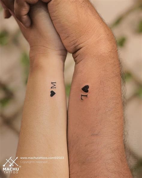 Cute Matching Relationship Tattoos