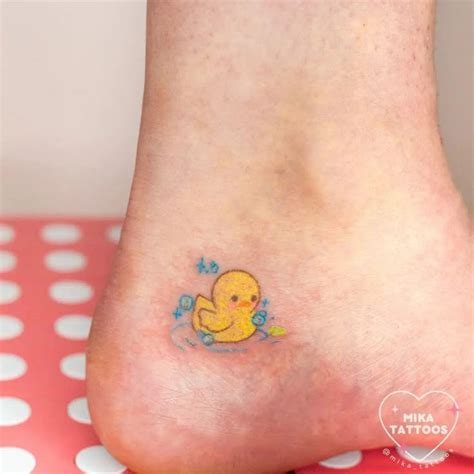Cute Rubber Duck Tattoo