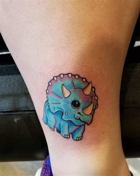 Cute Triceratops Tattoo
