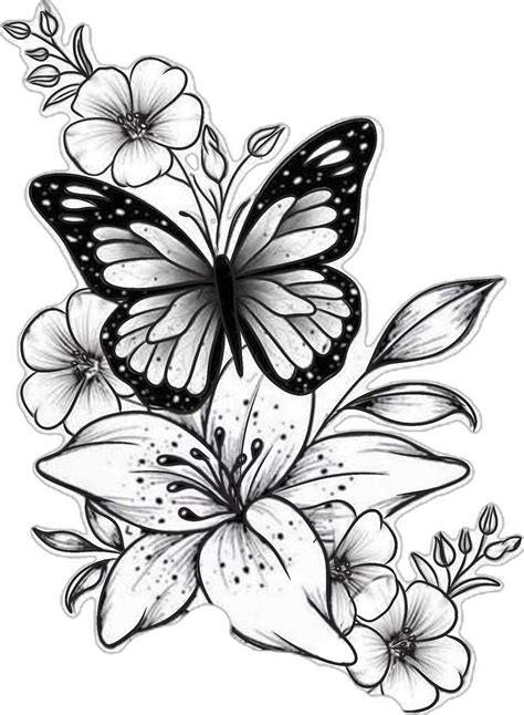 Daddy Jacks Tattoos Tattoos Flower Tattoo Floral Butterfly Design