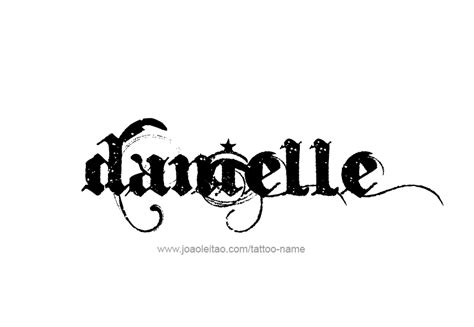 Danielle Name Tattoo Designs Danielle Name Tattoo Designs