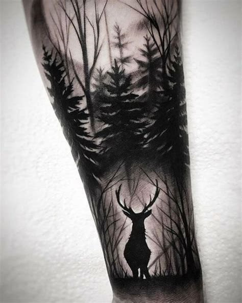 Deer Silhouette Tattoo Deer Silhouette Tattoo