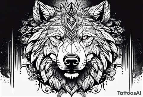 Dire Wolf Head Tattoo Idea Tattoosai Dire Wolf Head Tattoo Idea Tattoosai