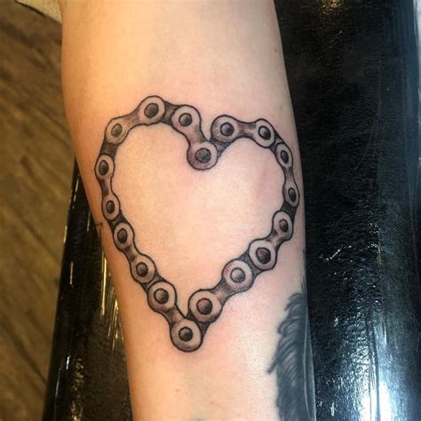 Dirt Bike Chain Tattoo By Christine Montoya Art Tattoogrid Net