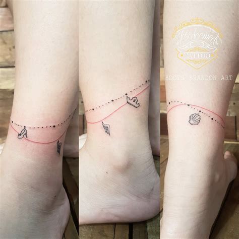 Disney Tattoo Charm Ankle Bracelet Tattoo Charm Tattoo Tattoo Bracelet