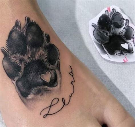Dog Paw Tattoo