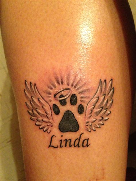 Dog Tattoo Pawprint Tattoo Dog Memorial Tattoos New Tattoos