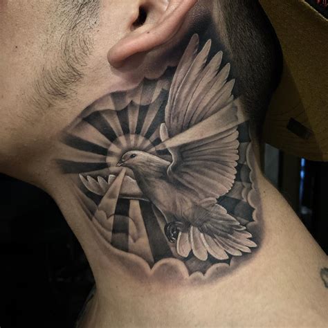 Dove Neck Tattoo