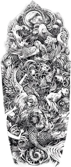 Download Tattoo Freetoedit Full Tattoo Sleeve Drawings Full Size Download Tattoo Freetoedit Full Tattoo Sleeve Drawings Full Size