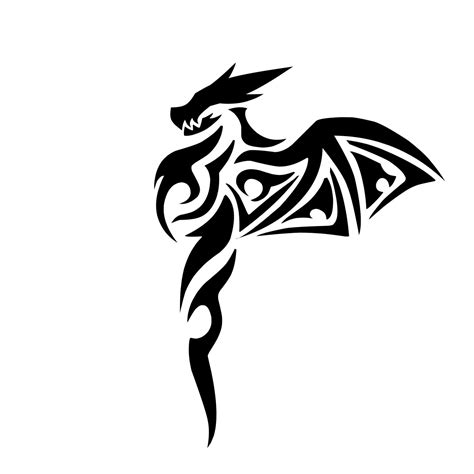 Dragon Tribal Design With Wings For Hand Tattoos 17396362 Vector Art At