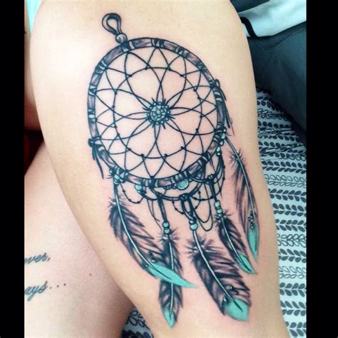 Dreamcatcher Thigh Tattoo Designs Dreamcatcher Thigh Tattoo Designs
