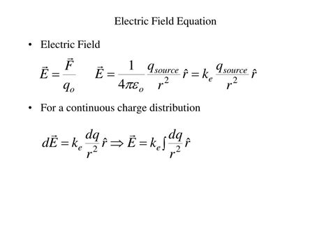 Mastering the E Field Equation: Key Insights