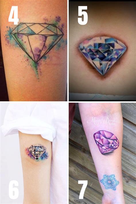 Elegant Diamond Tattoos