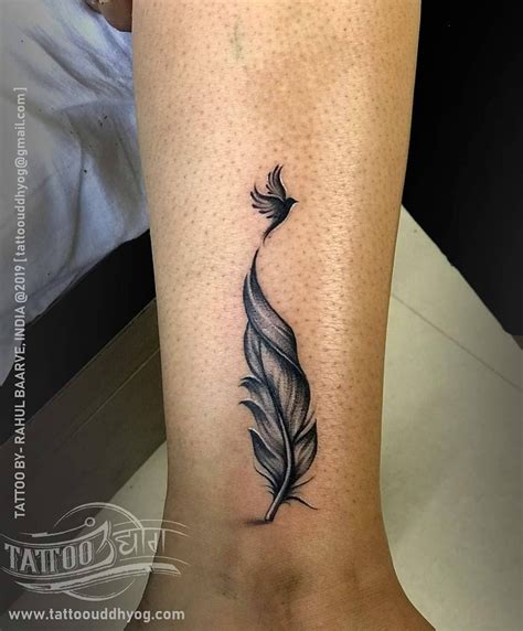 Feather Tattoo Design By Nathanbrittain On Deviantart Feather Tattoo