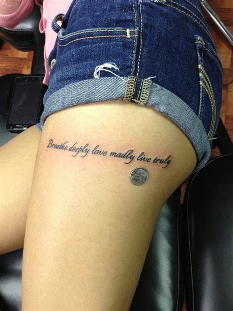 Feather Thigh Tattoos Thigh Tattoo Quotes Small Thigh Tattoos Side