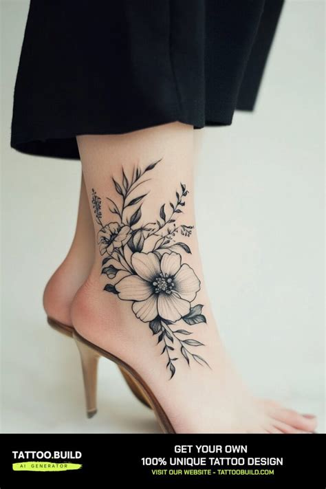Female Ankle Tattoo Idea Female Ankle Tattoo Idea