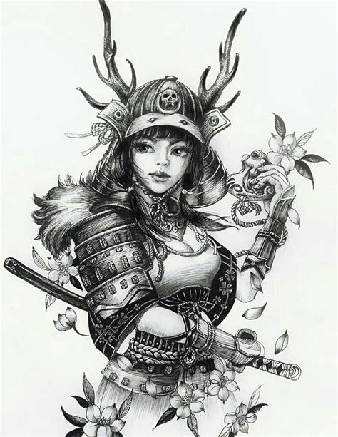 Female Samurai Warrior Tattoos Female Samurai Warrior Tattoos