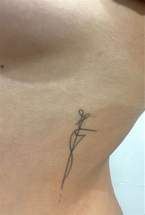 Female Warrior Tattoo Small