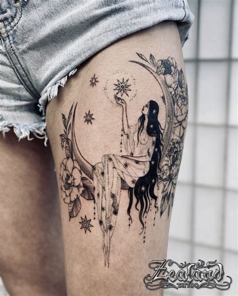 Feminine Color Tattoo Designs