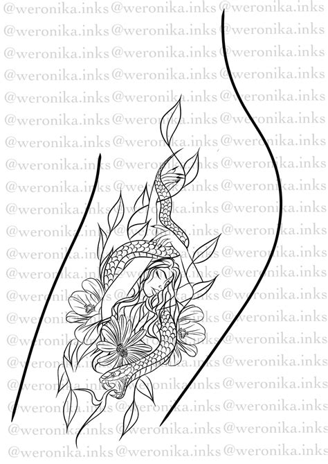 Floral Fracured Woman Thigh Tattoo Weronika Inkss Floral Fracured Woman Thigh Tattoo Weronika Inkss