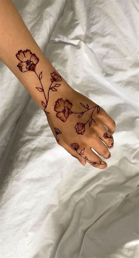 Floral Henna Tattoo
