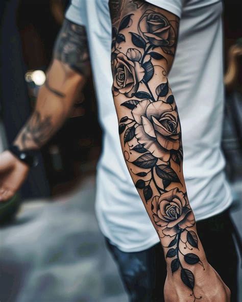 Floral Tattoo Designs For Men