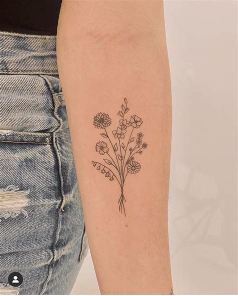 Flower Bundle Tattoos