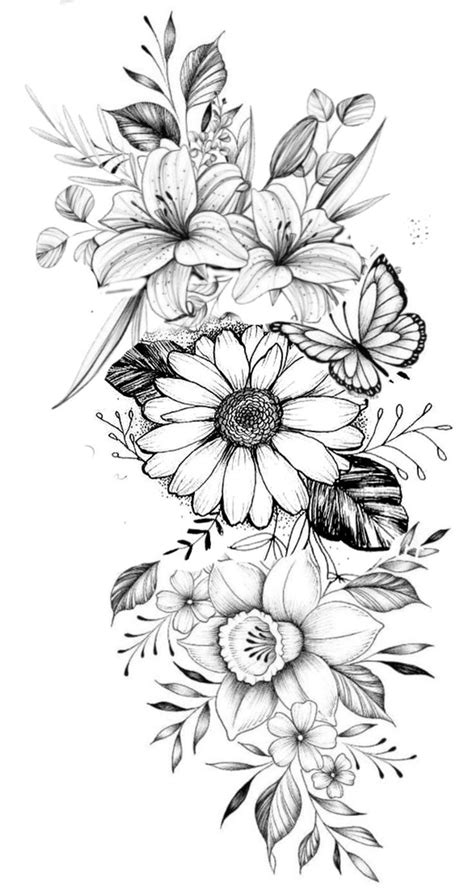 Flower Tattoo Stencils Flower Tattoo Drawings Flower Tattoos Flower Flower Tattoo Stencils Flower Tattoo Drawings Flower Tattoos Flower