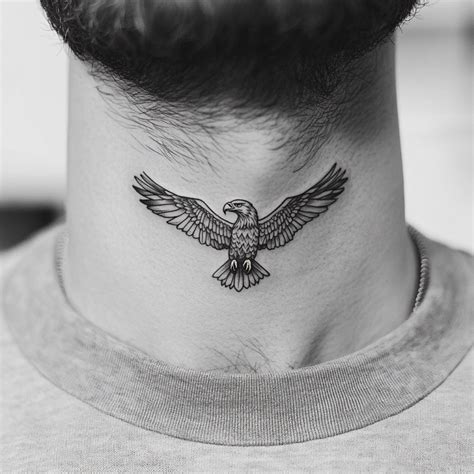 Front Neck Tattoos For Men A Badass Black And Grey Death Moth Throat