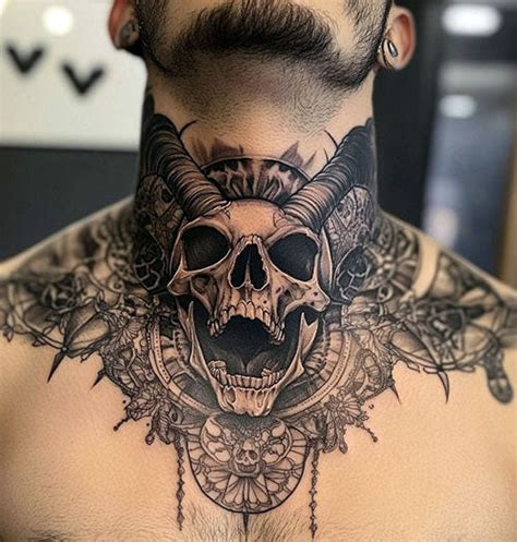 Full Neck Tattoo Ideas For Men Riccda