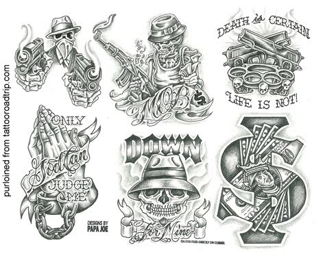 Gangsta Hood Tattoo Designs