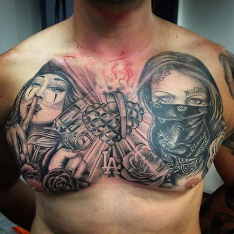 Gangster Chest Tattoos Designs Gangster Chest Tattoos Designs