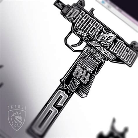 Gangster Gun Tattoo Designs Design Talk