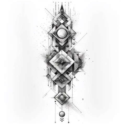 Geometric Tattoo Design Premium Ai Generated Image Geometric Tattoo Design Premium Ai Generated Image
