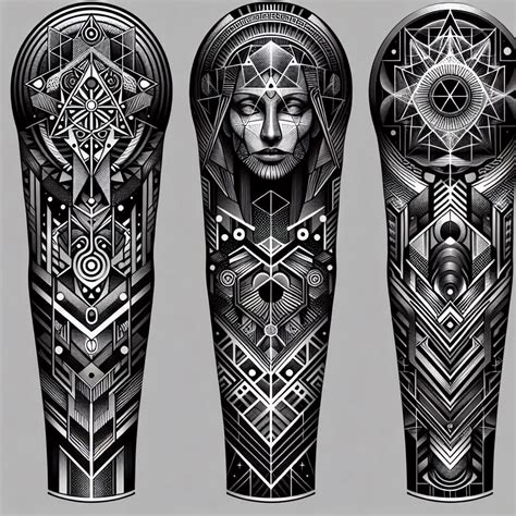 Geometric Tattoo Sleeves In 2024 Style Arm Tattoos For Guys Sleeve