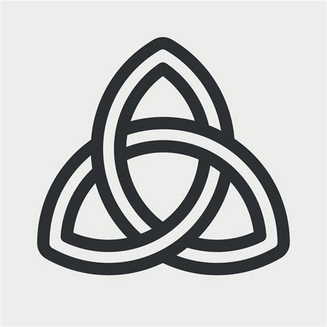 Geometric Trinity Knot Tattoo Design Geometric Trinity Knot Tattoo Design