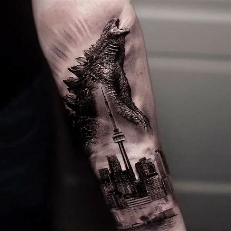Godzilla Tattoos Designs Ideas And Meaning Tattoos For You
