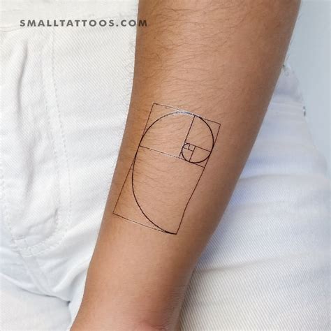 Golden Spiral Temporary Tattoo Set Of 3 Golden Spiral Temporary Tattoo Set Of 3