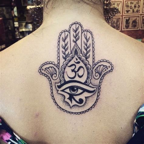 Hamsa Lotus Tattoos