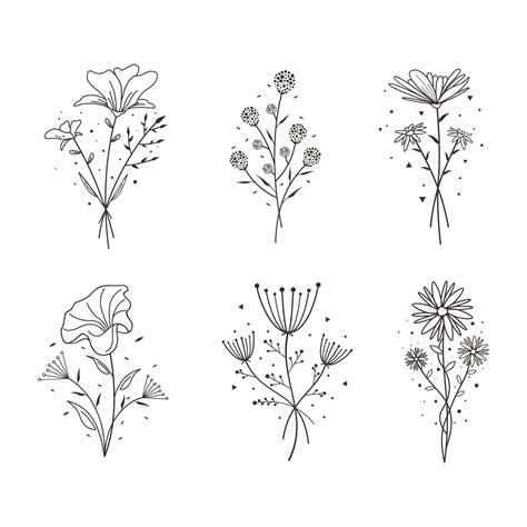 Hand Drawn Minimalist Floral Tattoo 12490279 Vector Art At Vecteezy Hand Drawn Minimalist Floral Tattoo 12490279 Vector Art At Vecteezy