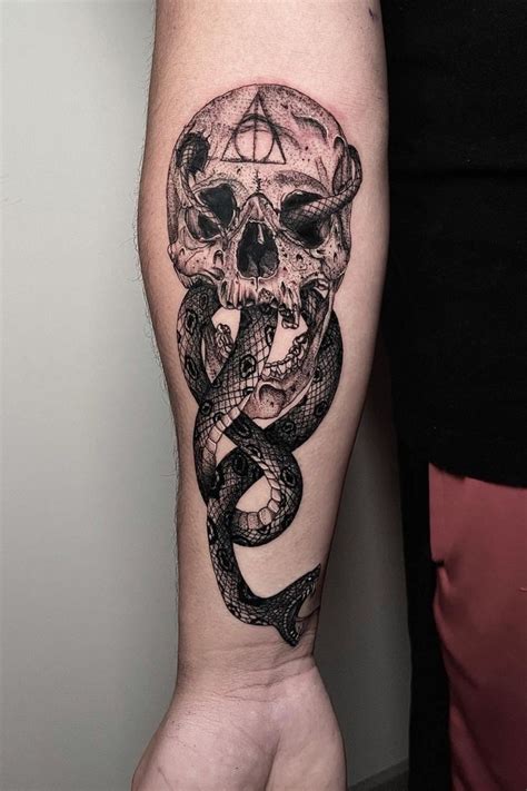 Harry Potter Full Sleeve Tattoos Harry Potter Dark Mark Death Eater