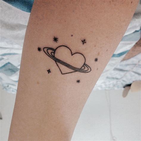 Heart Tattoo Saturn Heart Tattoo Saturn Tattoo Tattoos Heart Tattoo