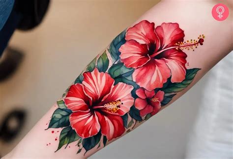 Hibiscus Flower Tattoo Design Projects Photos Videos Logos Illustrations And Branding Behance
