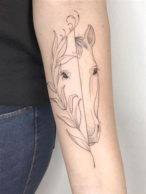 Horse Head Tattoo Simple At Naomi Marshall Blog