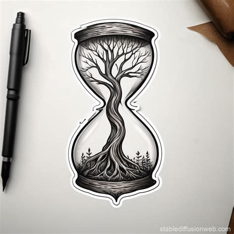 Hourglass Tree Tattoo Design Stable Diffusion Online Hourglass Tree Tattoo Design Stable Diffusion Online