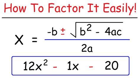 Mastering Quadratic Equations: Learn How to Factor with Ease