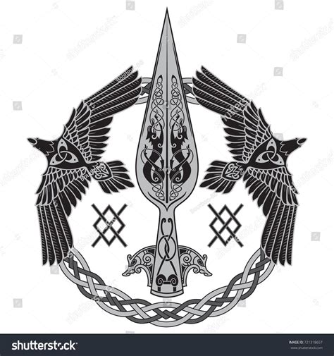 Hugin And Munin Symbol Hugin And Munin Symbol