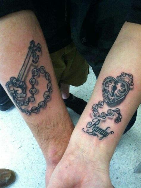 Husband And Wife Tattoos By Coy Irby Cute Idea Too Big For My Style