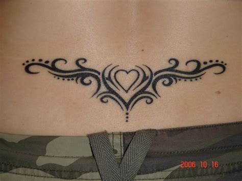 Infinity Tattoo Girl Lower Back Tribal Tattoo