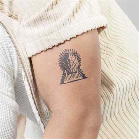 Inkbox Game Of Thrones 3 X 3 Iron Throne Temporary Tattoo